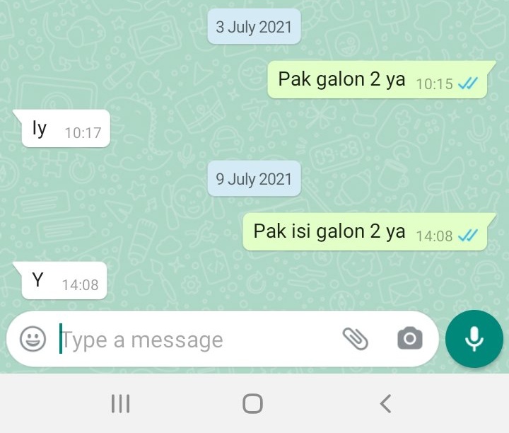 Deretan balasan Chat lucu saat pesan air galon ini bikin geleng-geleng kepala